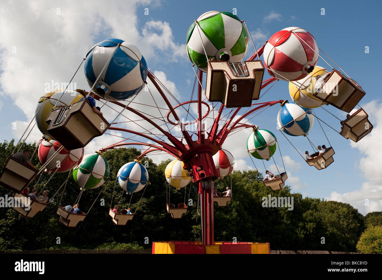 Balloons Theme Park Ride Camelot UK Stock Photo