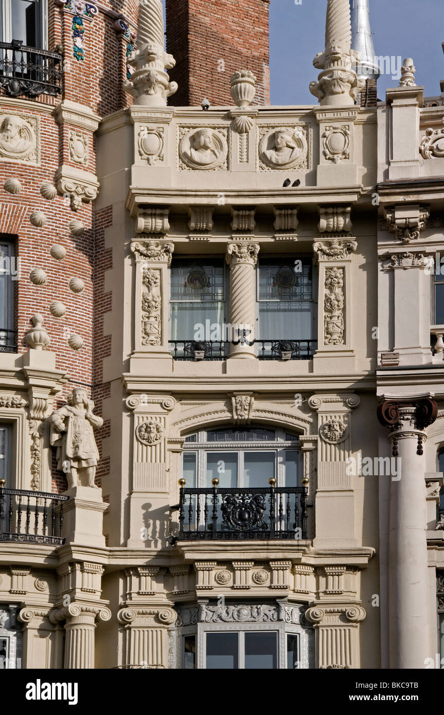 Madrid Plaza de Canaleja Spain Spanish Square Stock Photo