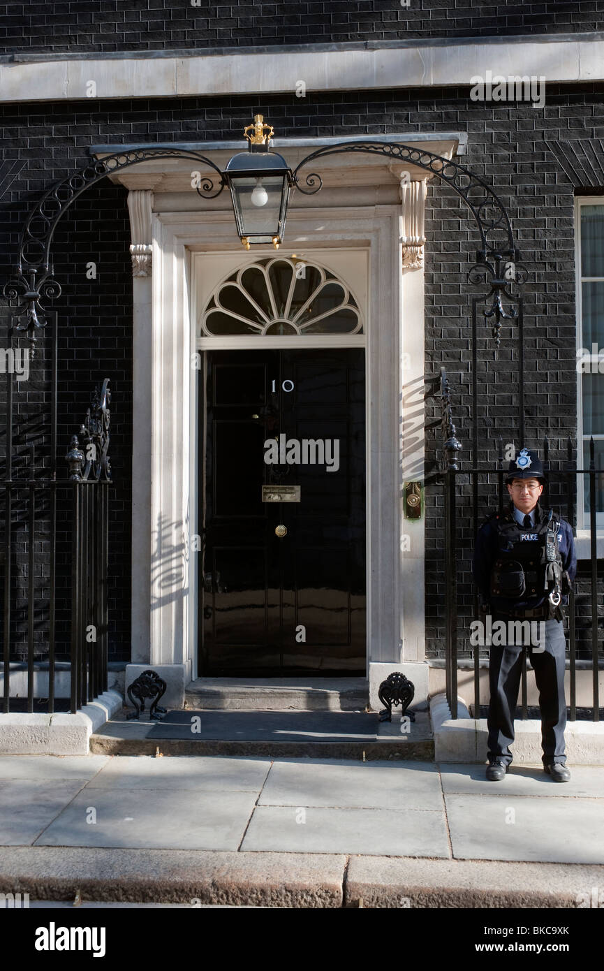 No 10 Downing Street in London, England. Residence of the Prime