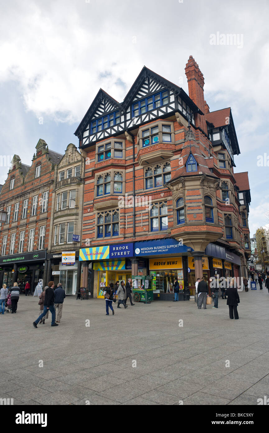 Shops in the Old Market Square, Nottingham, England Stock Photo Alamy