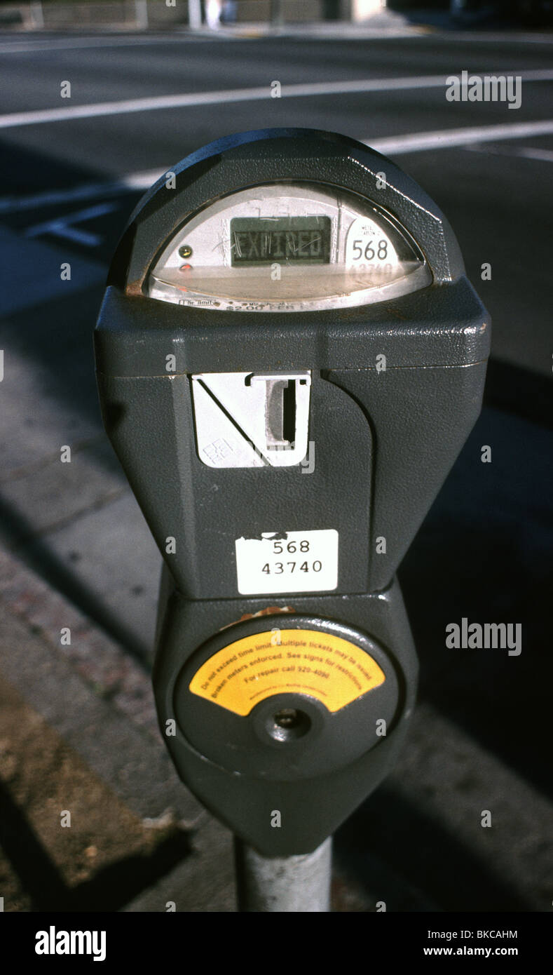 digital parking meter Stock Photo Alamy