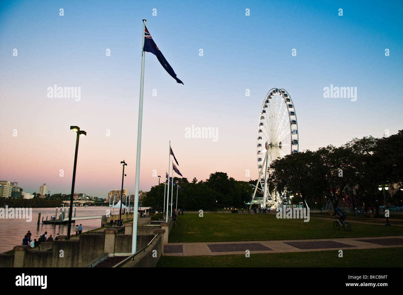 The Wheel of Brisbane, Southbank, Brisbane, Queensland, Australia Stock