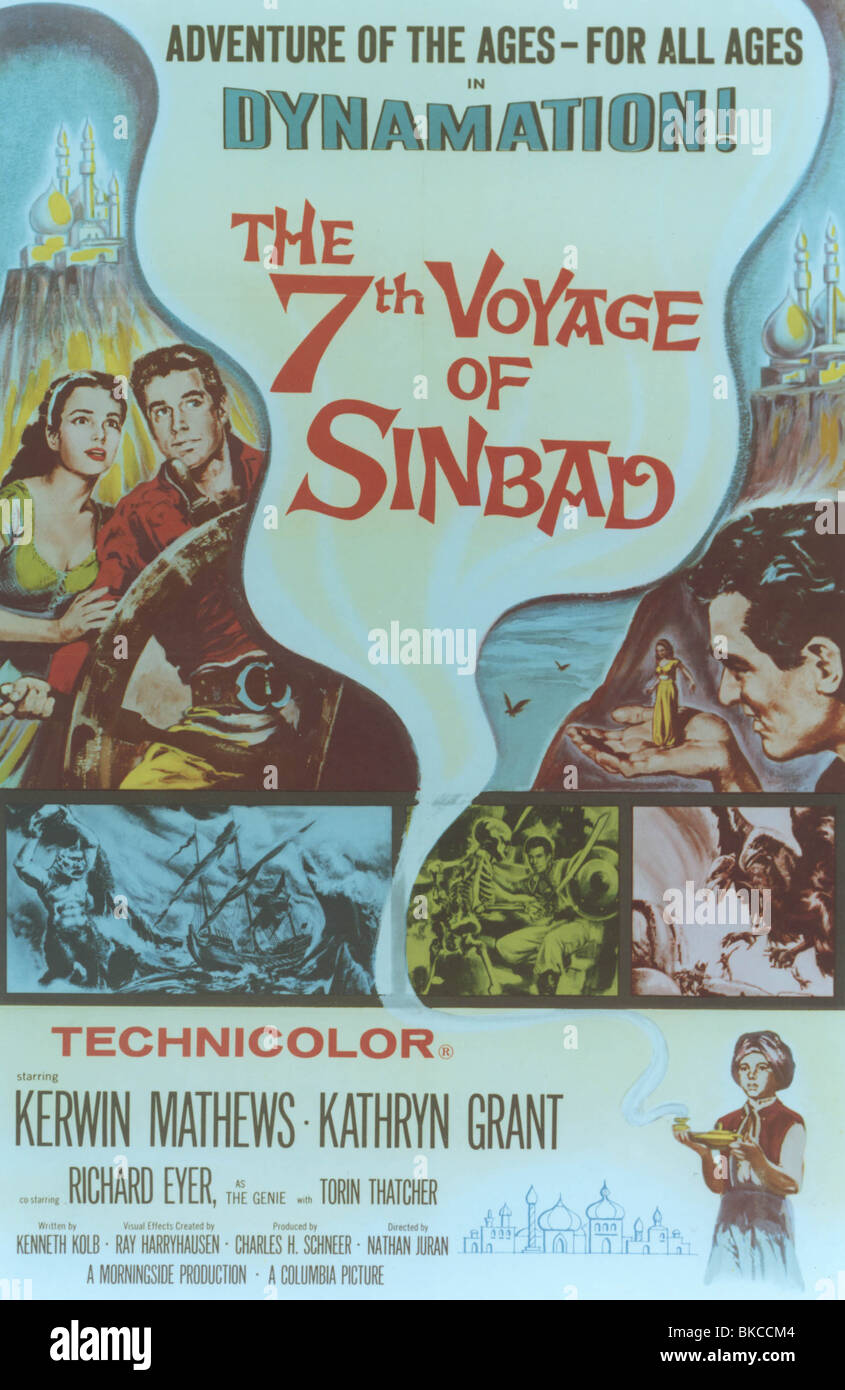 THE 7TH VOYAGE OF SINBAD (1958) THE SEVENTH VOYAGE OF SINBAD (ALT) POSTER SVSB 002CP Stock Photo