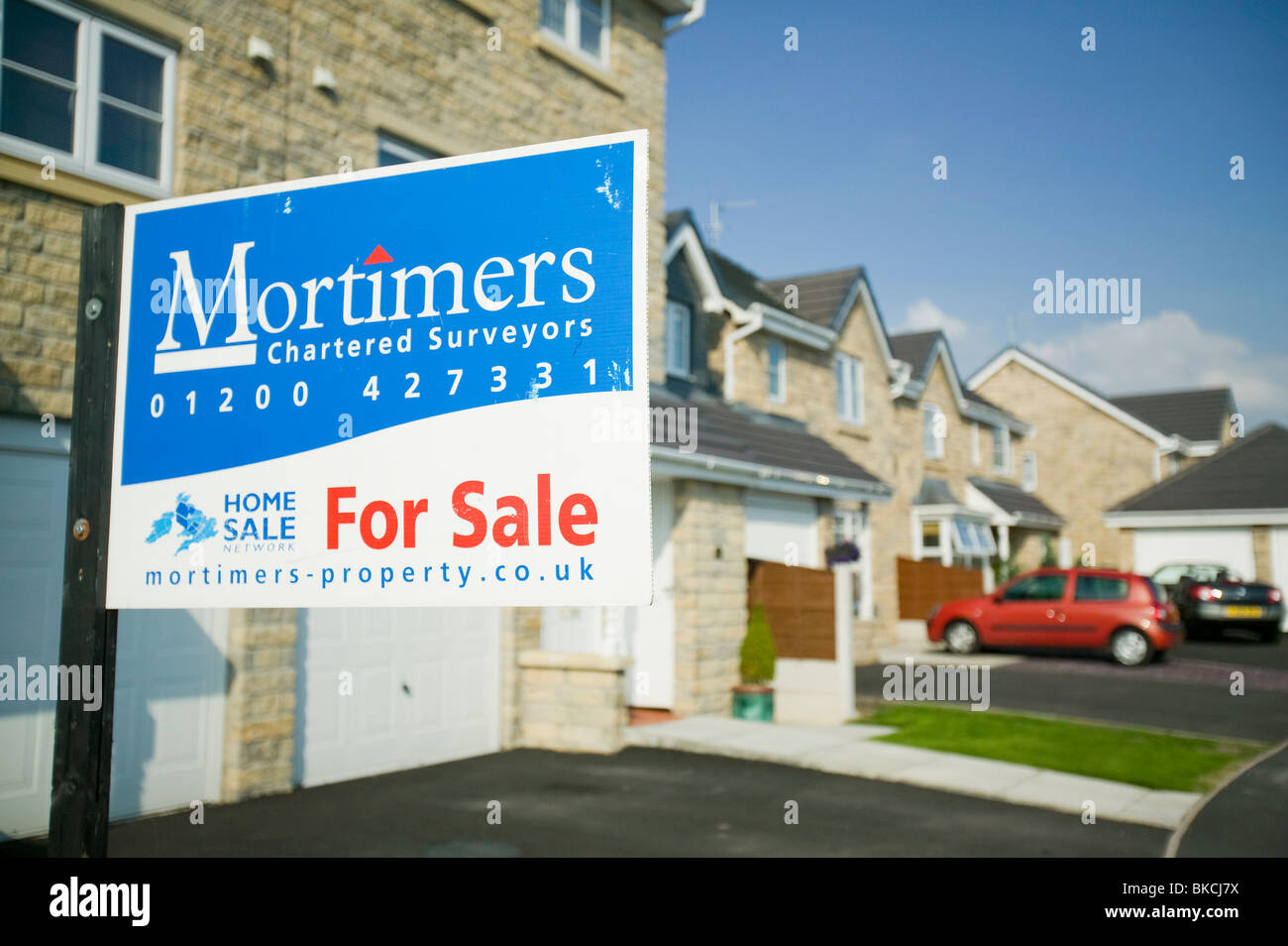 New houses in Clitheroe Lancashire UK for sale Stock Photo Alamy