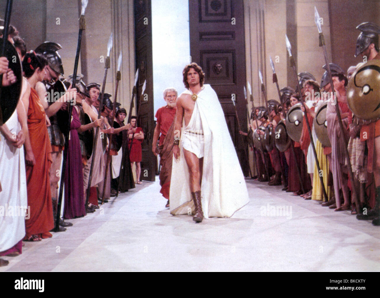 Harry Hamlin as Perseus, Maggie Smith as Thetis, Burgess Meredith as Ammon  and Laurence Olivier as the mighty …