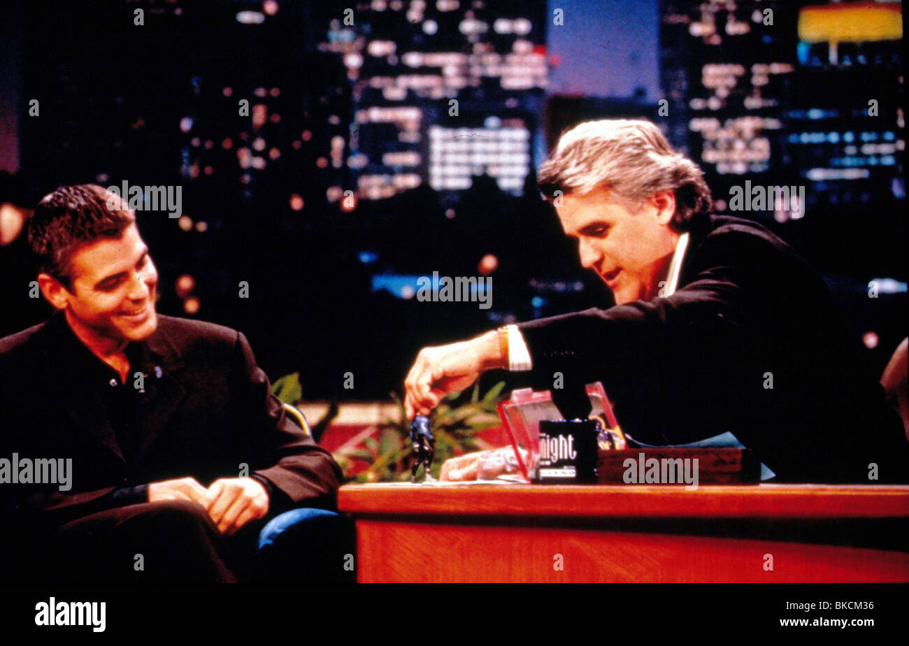 GEORGE CLOONEY PORTRAIT THE TONIGHT SHOW WITH JAY LENO GEOC 013 Stock Photo
