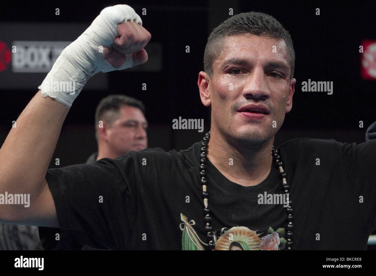 Freddy Hernandez Victory Shot Stock Photo