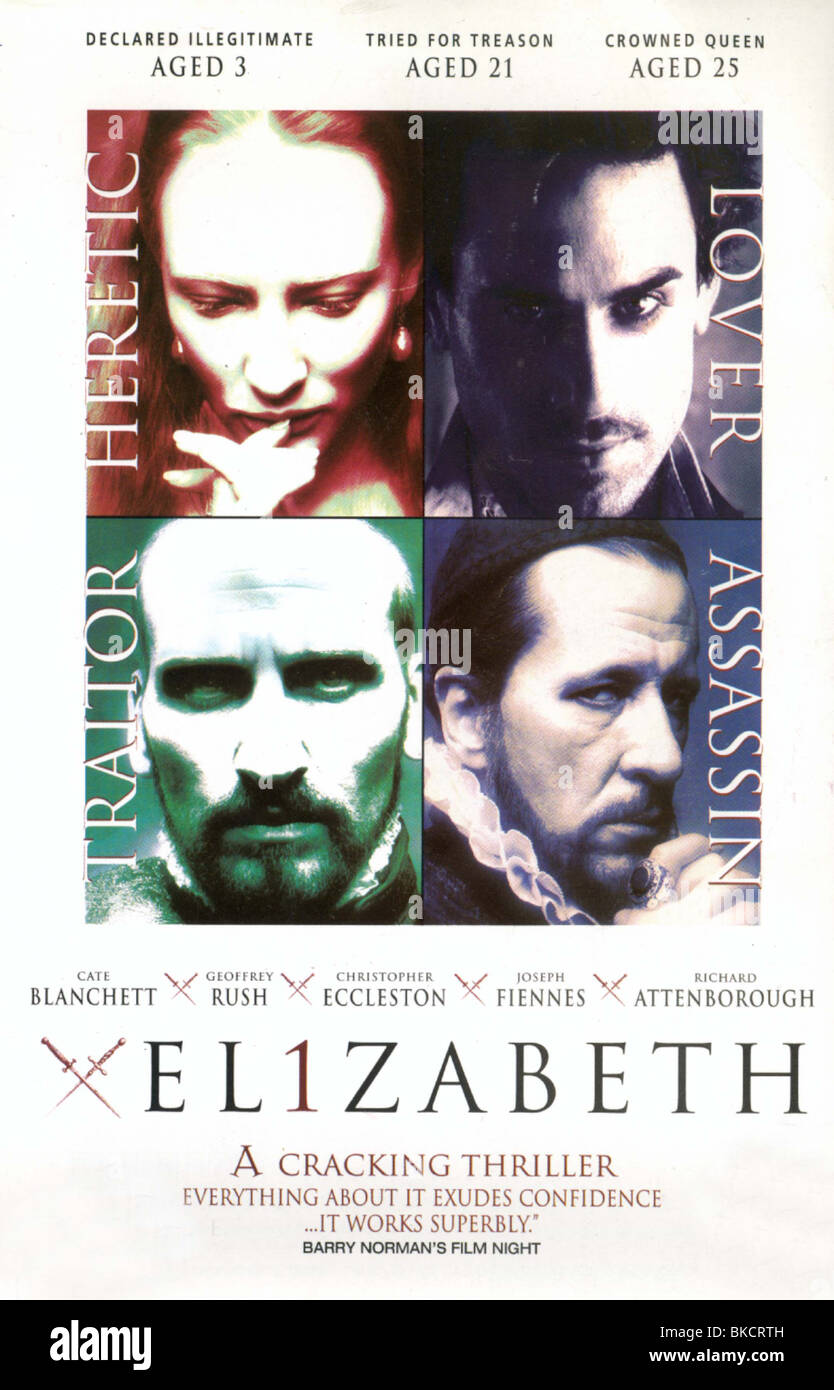 ELIZABETH -1998 POSTER Stock Photo - Alamy