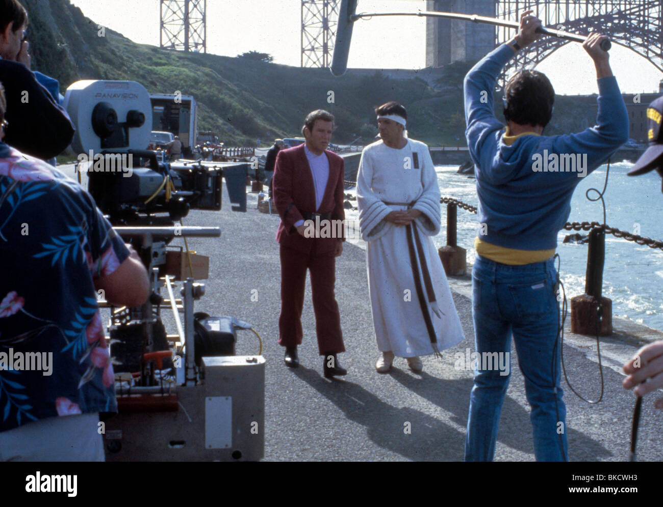 FILMING PRODUCTION (ALT) BEHIND THE SCENES (ALT) LOCATION (ALT) ON SET (ALT) O/S 'STAR TREK IV: THE VOYAGE HOME' (1986), WITH Stock Photo