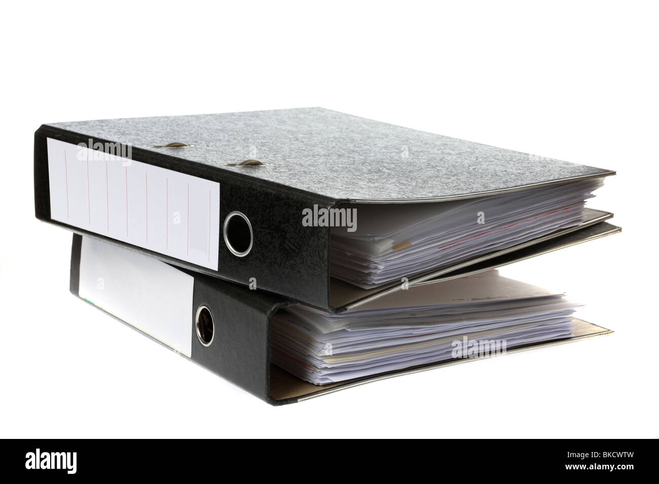 Document file, box file, office supply, paperwork. filing folder. Stock Photo