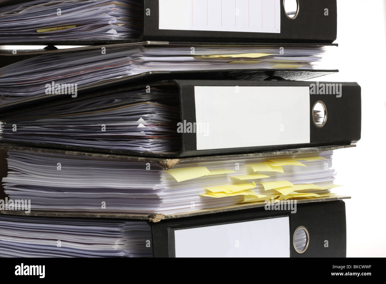Document file, box file, office supply, paperwork. filing folder. Stock Photo