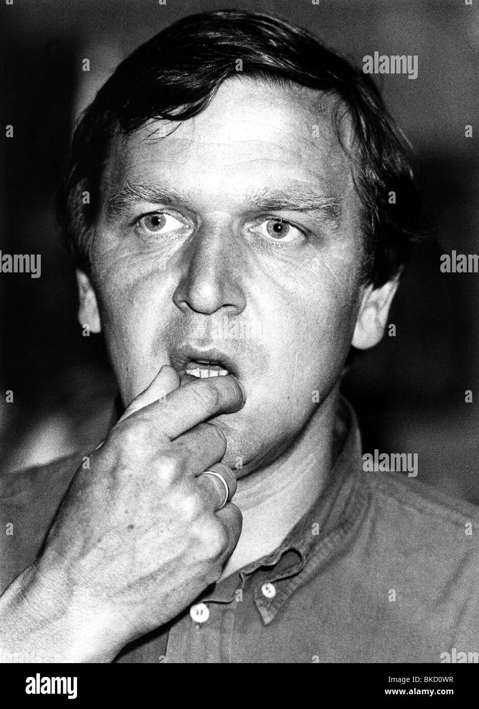 Chancellor gerhard schröder Black and White Stock Photos & Images - Alamy