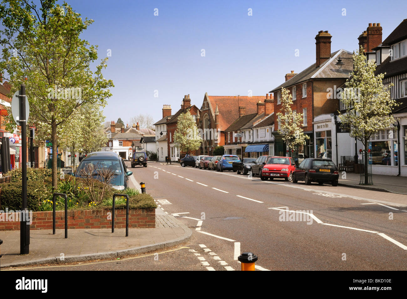 Hartley Wintney Village centre Stock Photo Alamy
