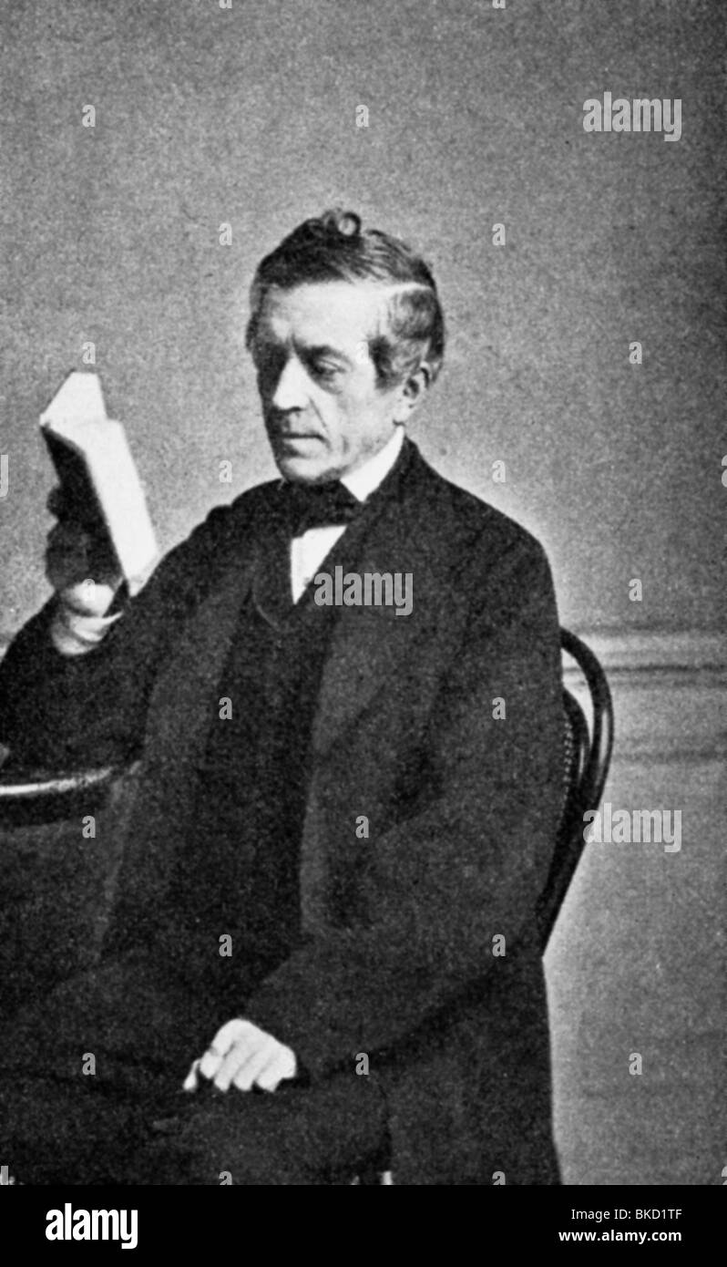 Strauss, David Friedrich, 27.1. 1808 - 8.2.1874, German theologian and author / writer, half length, circa 1870, , Stock Photo