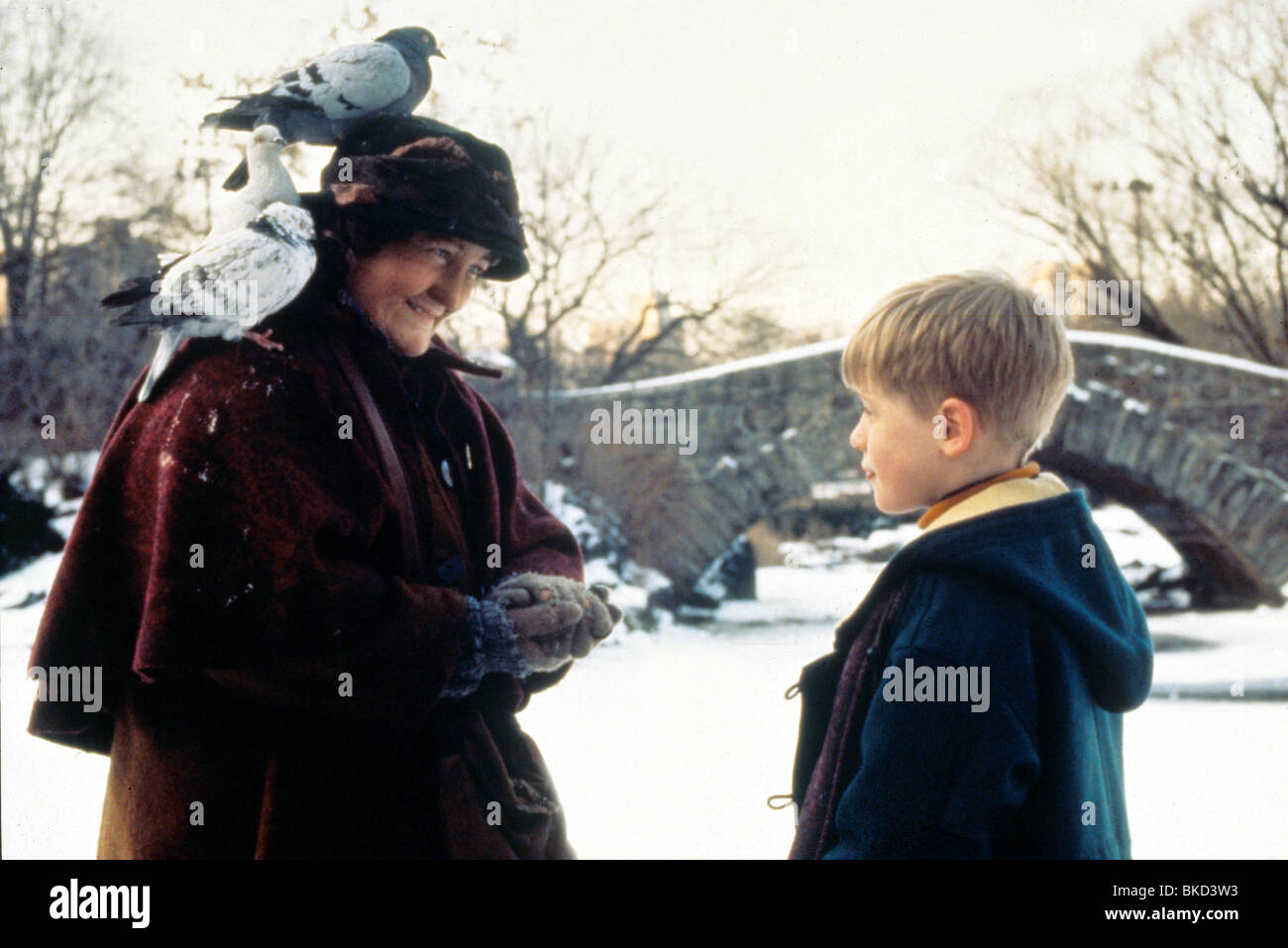 HOME ALONE 2: LOST IN NEW YORK (1992) BRENDA FRICKER, MACAULAY CULKIN HM2 048 H Stock Photo