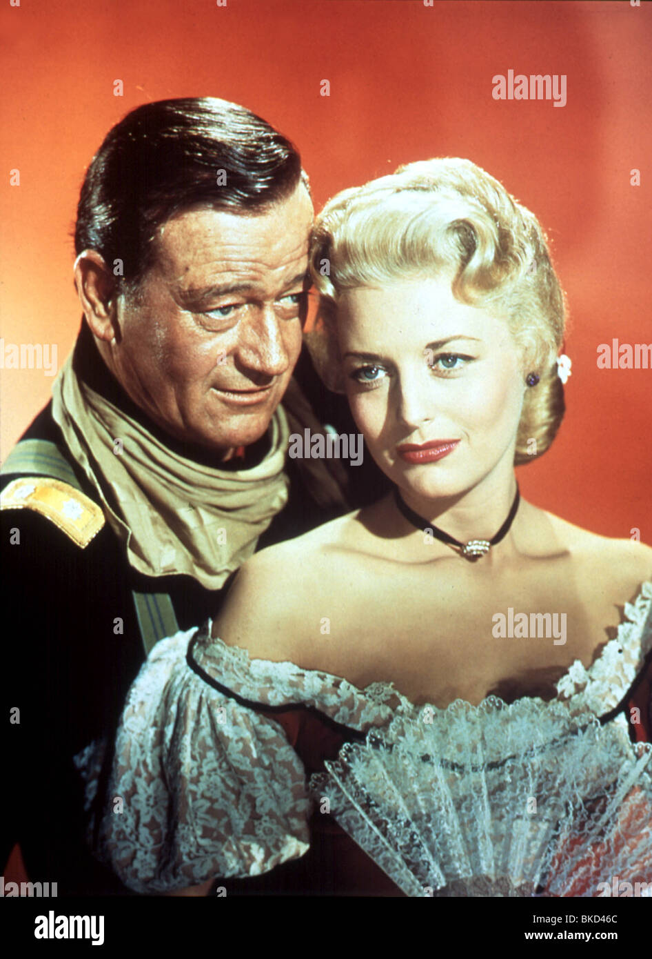 THE HORSE SOLDIERS (1959) JOHN WAYNE, CONSTANCE TOWERS HRSS 013 Stock Photo