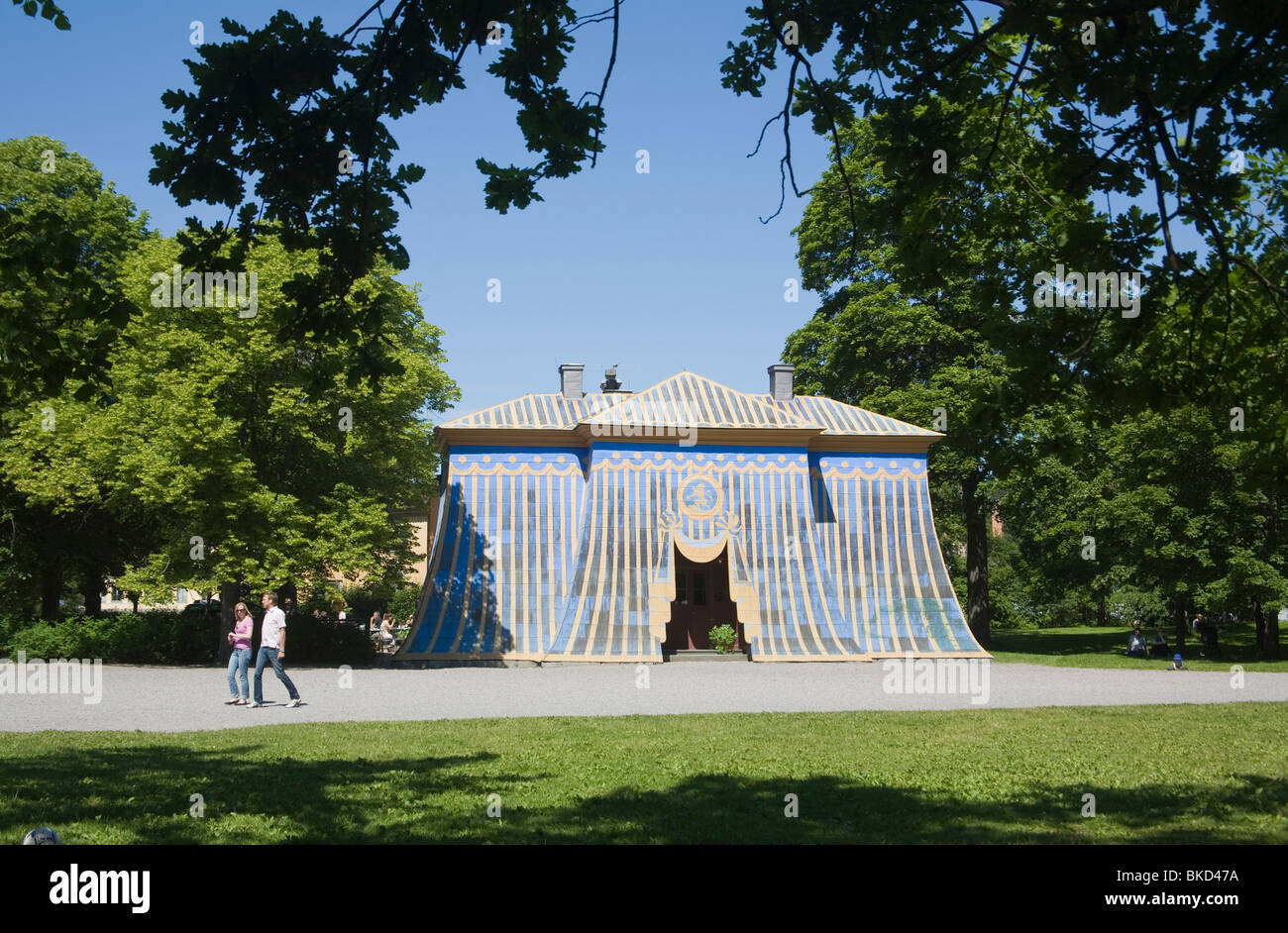 The Copper tents in Haga park outside Stockholm Sweden Stock Photo