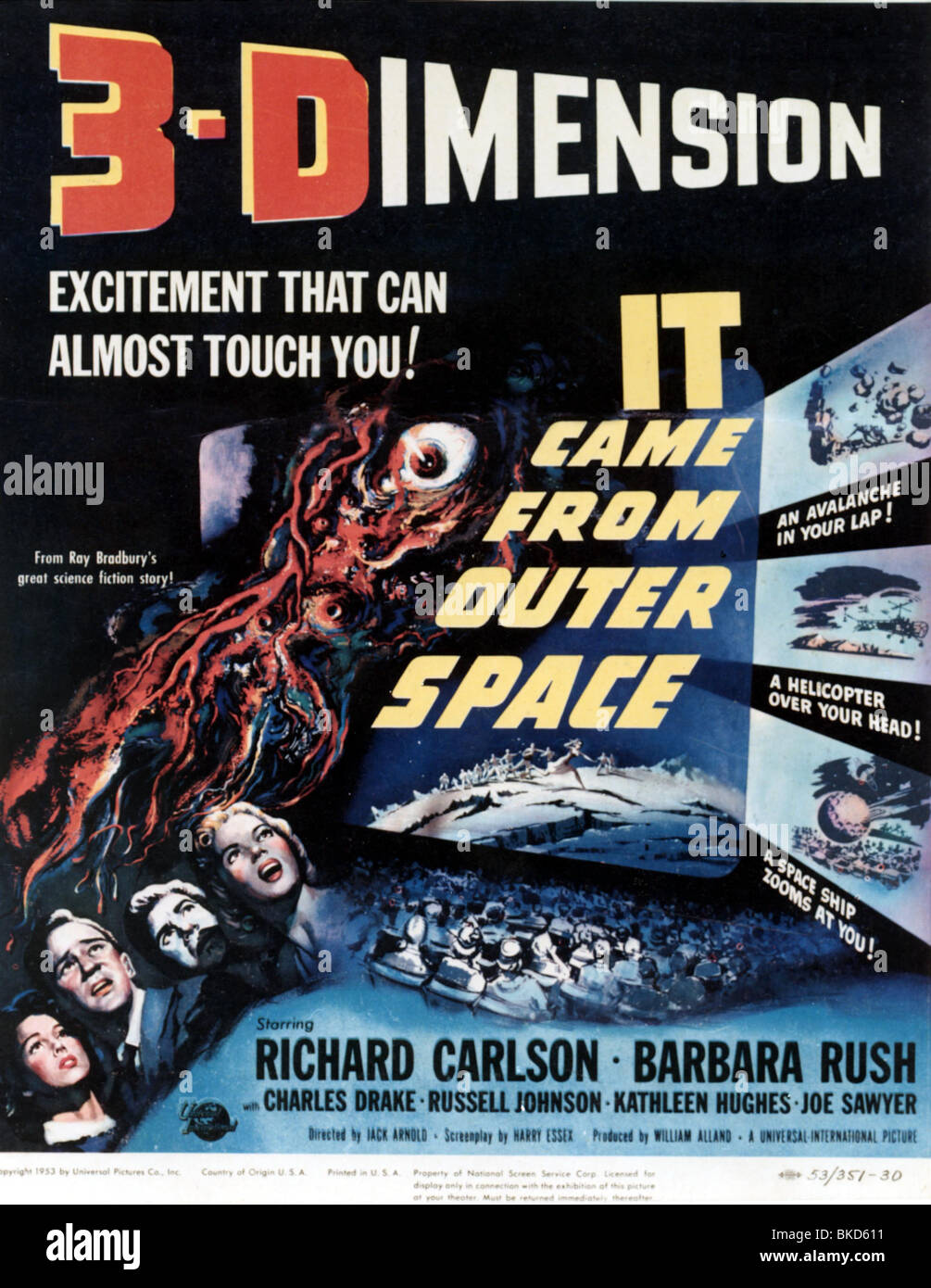 IT CAME FROM OUTER SPACE (1953) POSTER ICOS 001CP Stock Photo