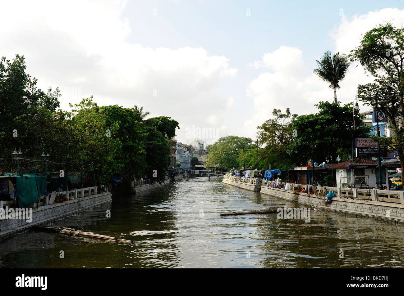 canal next to bo bae market  (bobae) ,bangkok , thailand Stock Photo