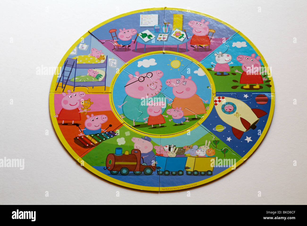 Peppa Pig jigsaw puzzle Stock Photo