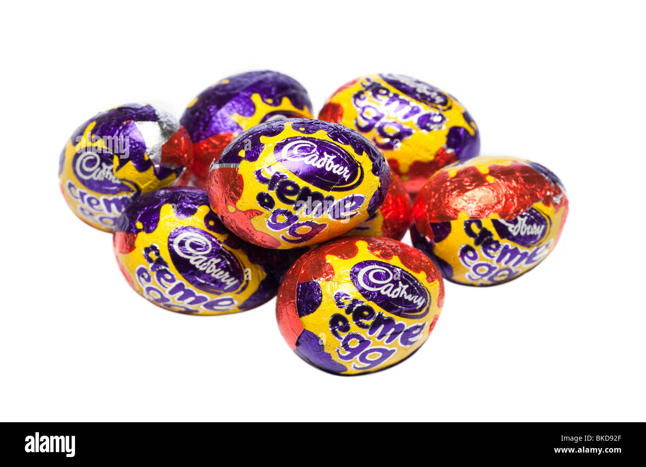 Cadbury's creme eggs cutout Stock Photo