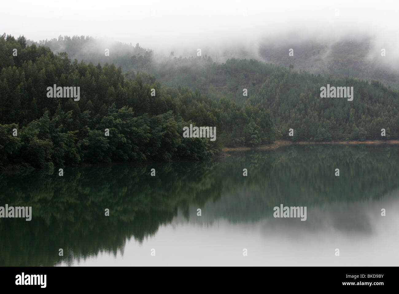 Castelo de Bode dam, in Portugal. Stock Photo