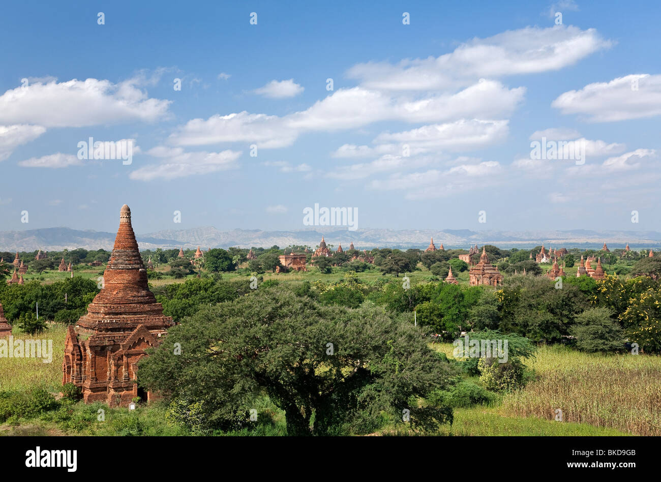 Pagodas landscape in bagan myanmar hi-res stock photography and images ...