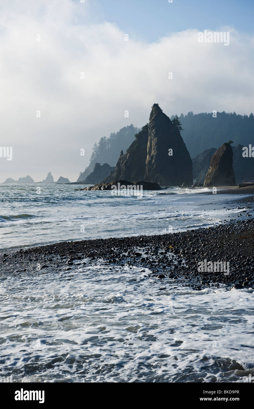 Rialto Beach, Olympic national park, Washington Stock Photo - Alamy