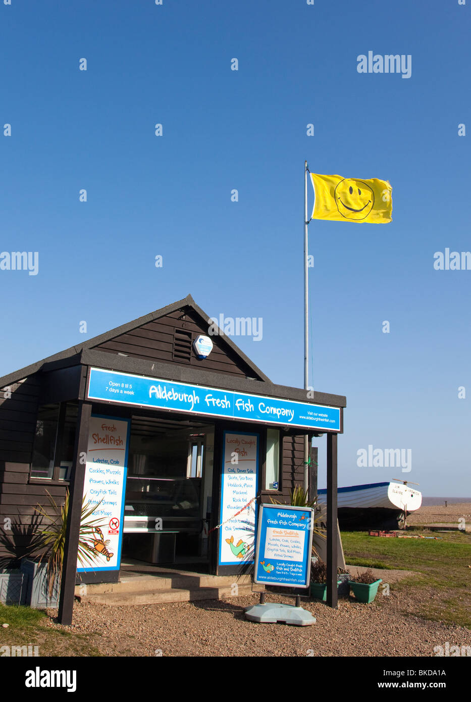 Fresh fish sign on the beach hires stock photography and images Alamy