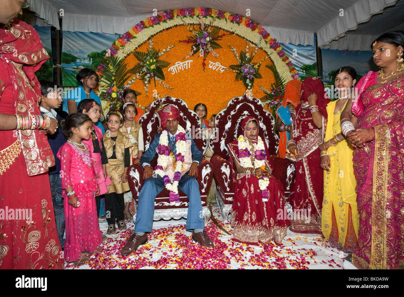Indian wedding. Pushkar. Rajasthan. India Stock Photo Alamy