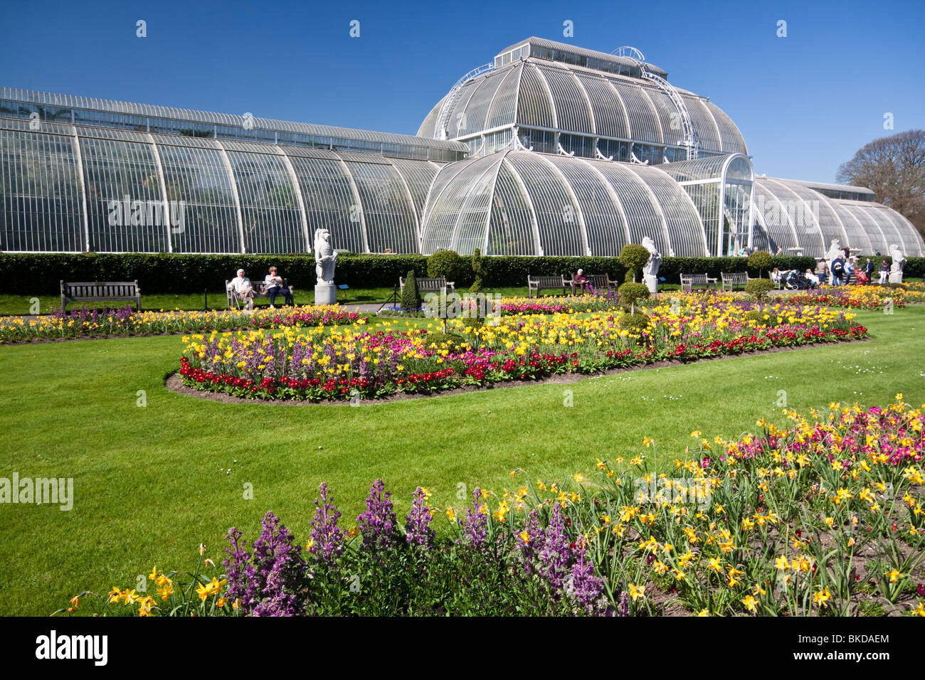 The Palm House at Kew Gardens Stock Photo