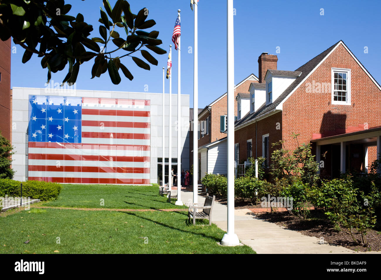 The Flag House and Star Spangled Banner Museum, Baltimore, Maryland Stock Photo
