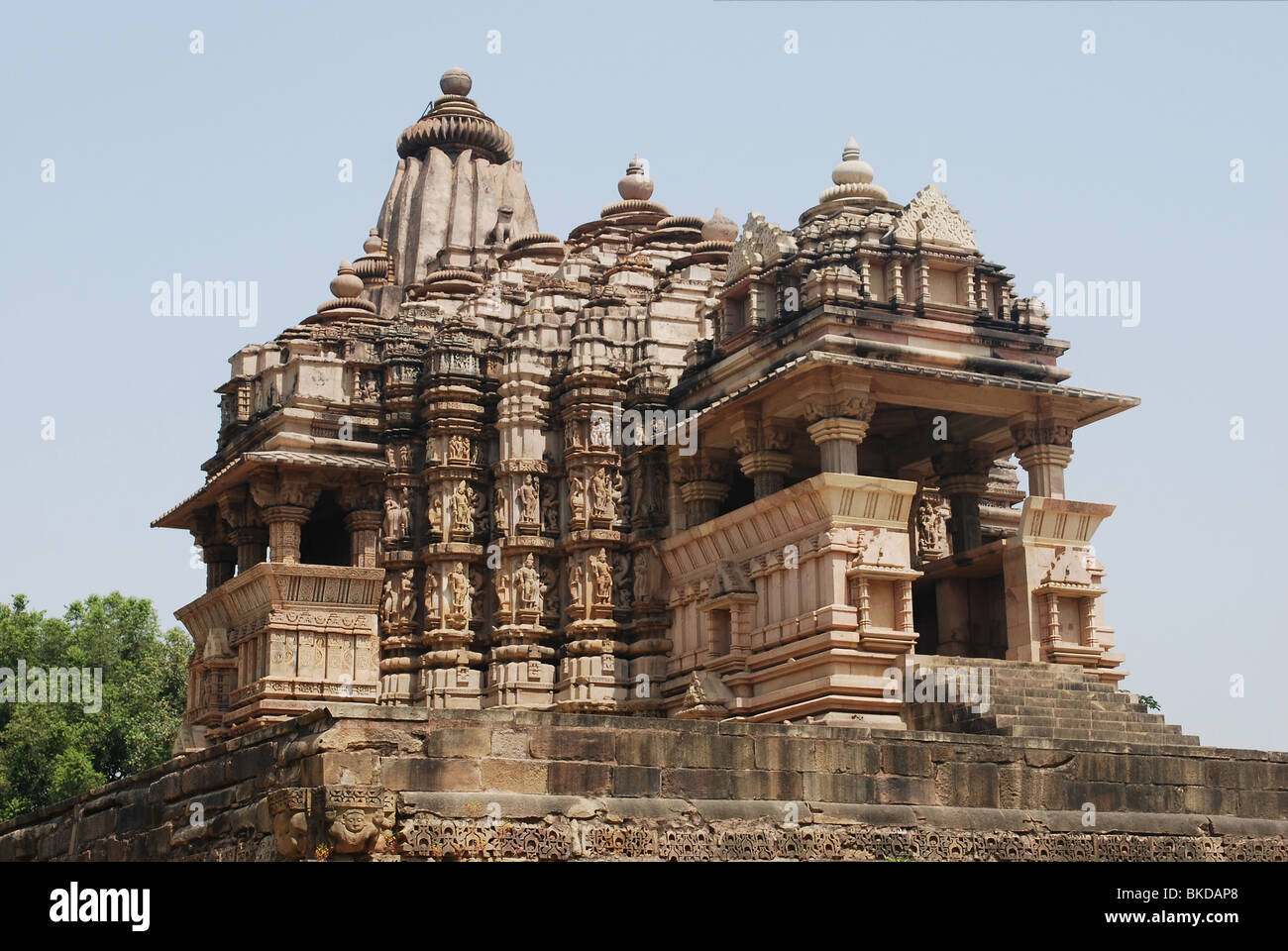 Temple in Khajuraho. Madhya Pradesh, India Stock Photo