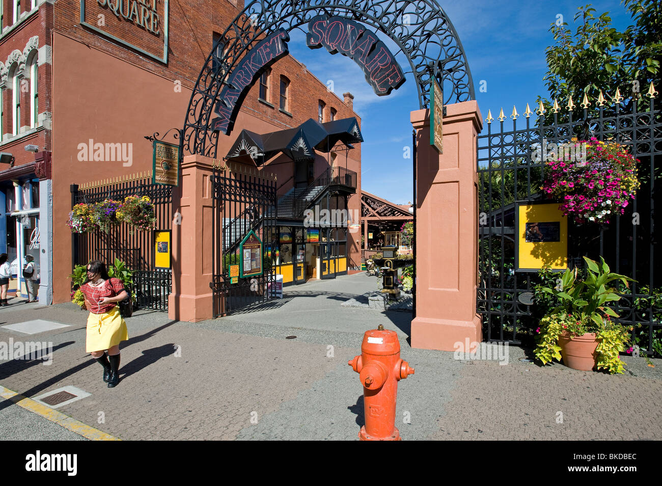 Market Square Victoria Vancouver Island BC Canada Stock Photo Alamy