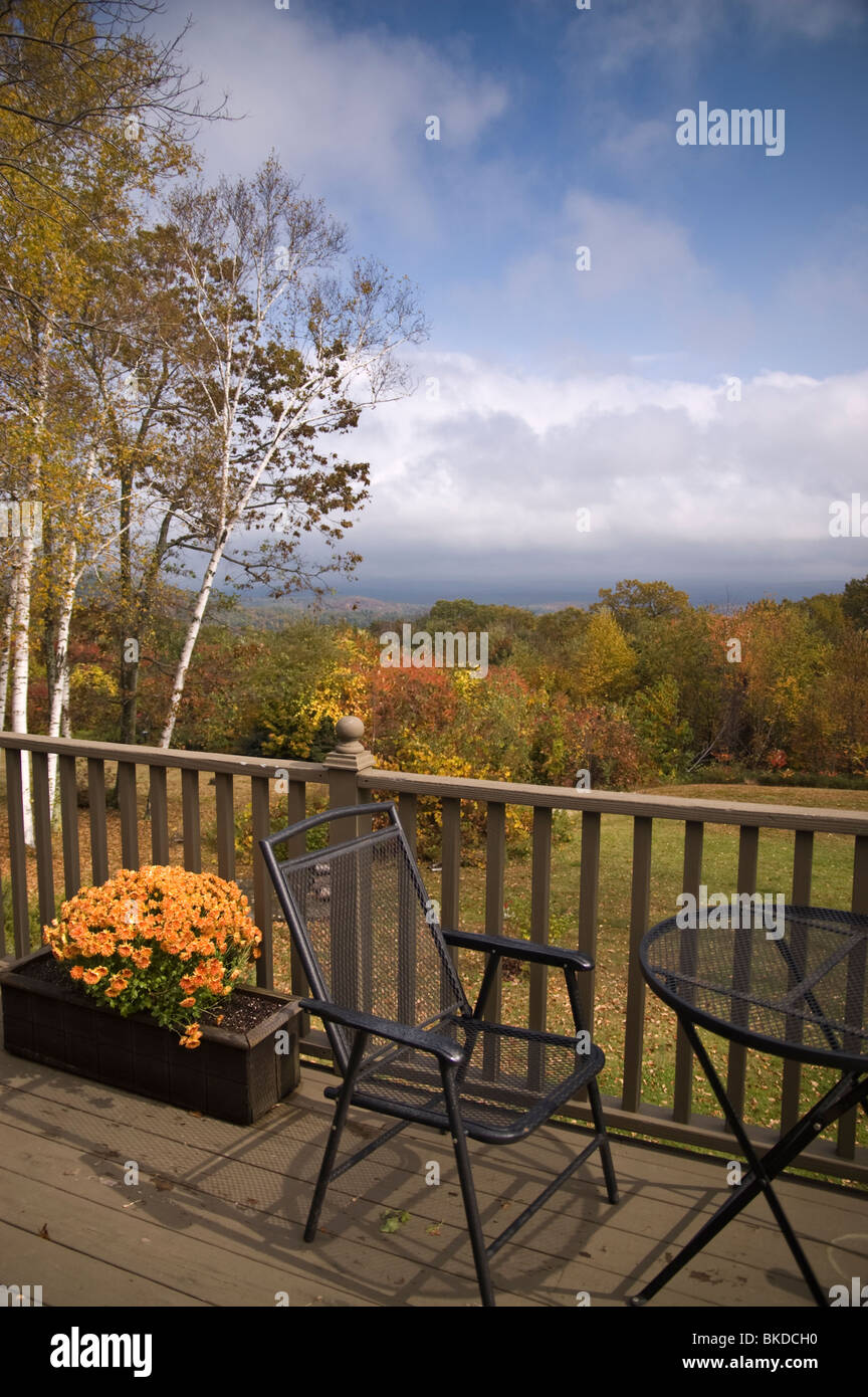 Scenic overlook near Quabbin Reservoir, New Salem, Massachusetts Stock Photo