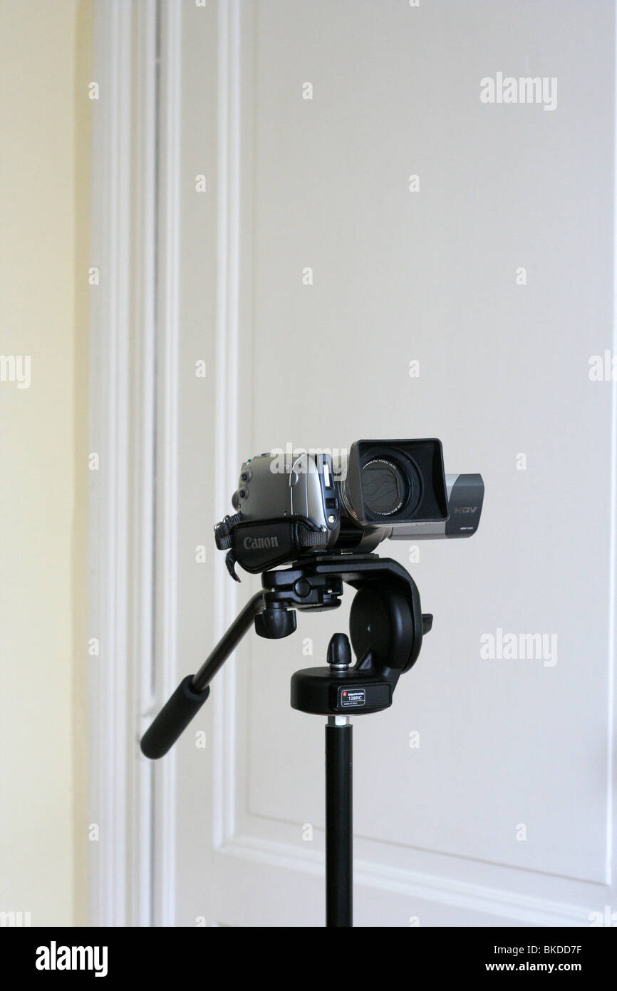 Mini DV video camera, Canon HV 20, High definition Stock Photo
