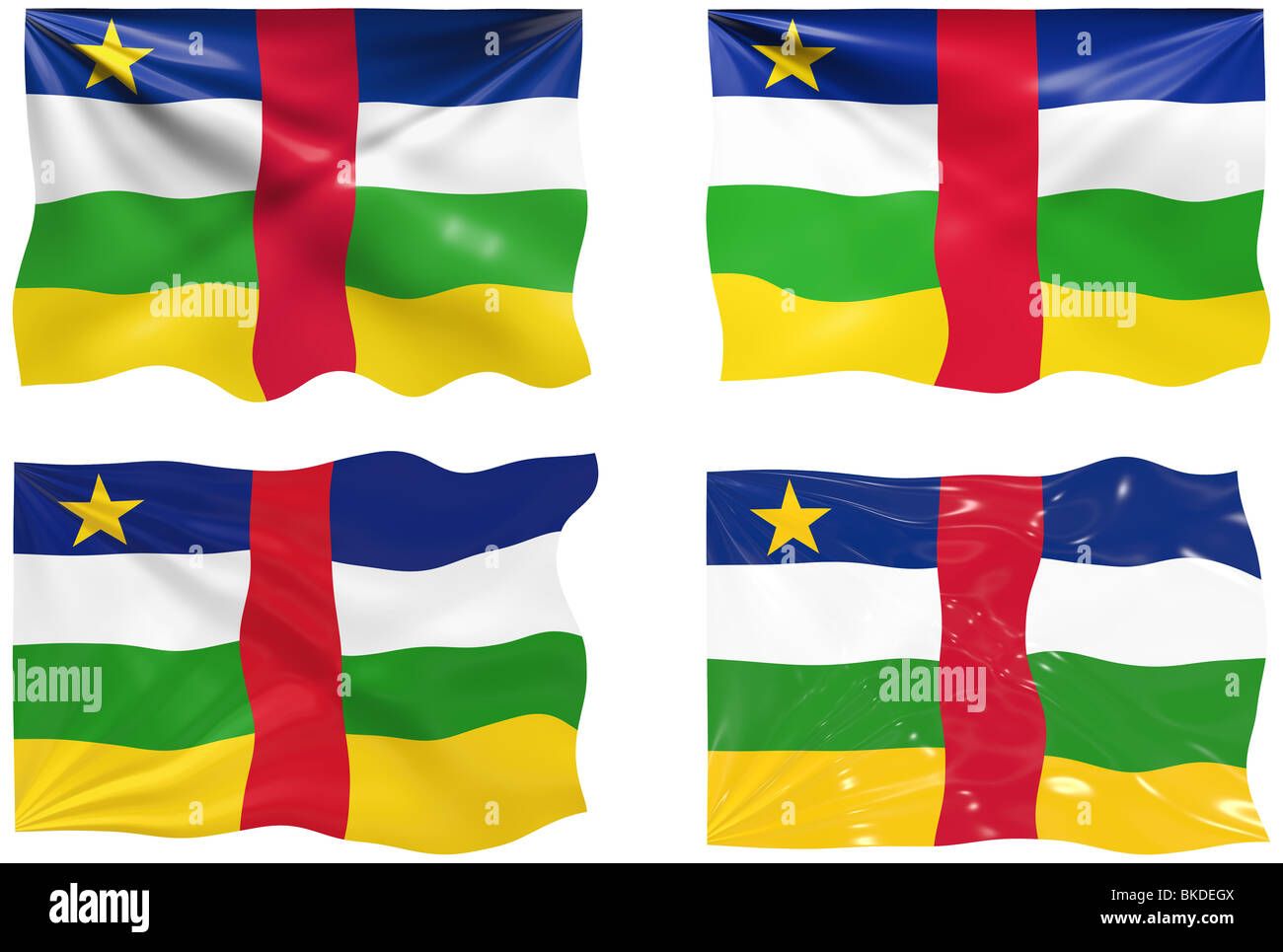 Great Image of the Flag of Central African Republic Stock Photo - Alamy
