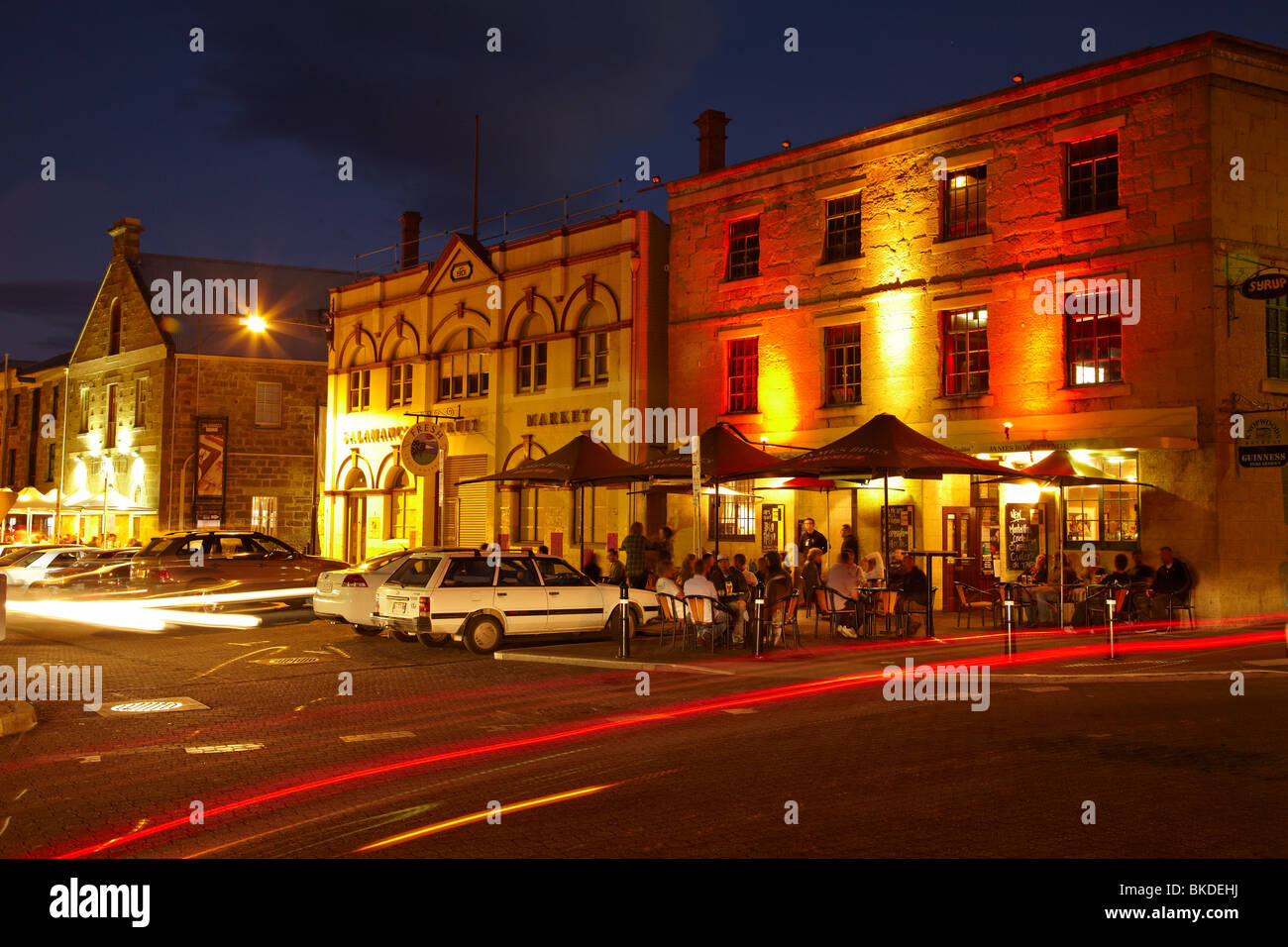 Bars and Restaurants, Salamanca Place, Hobart, Tasmania, Australia