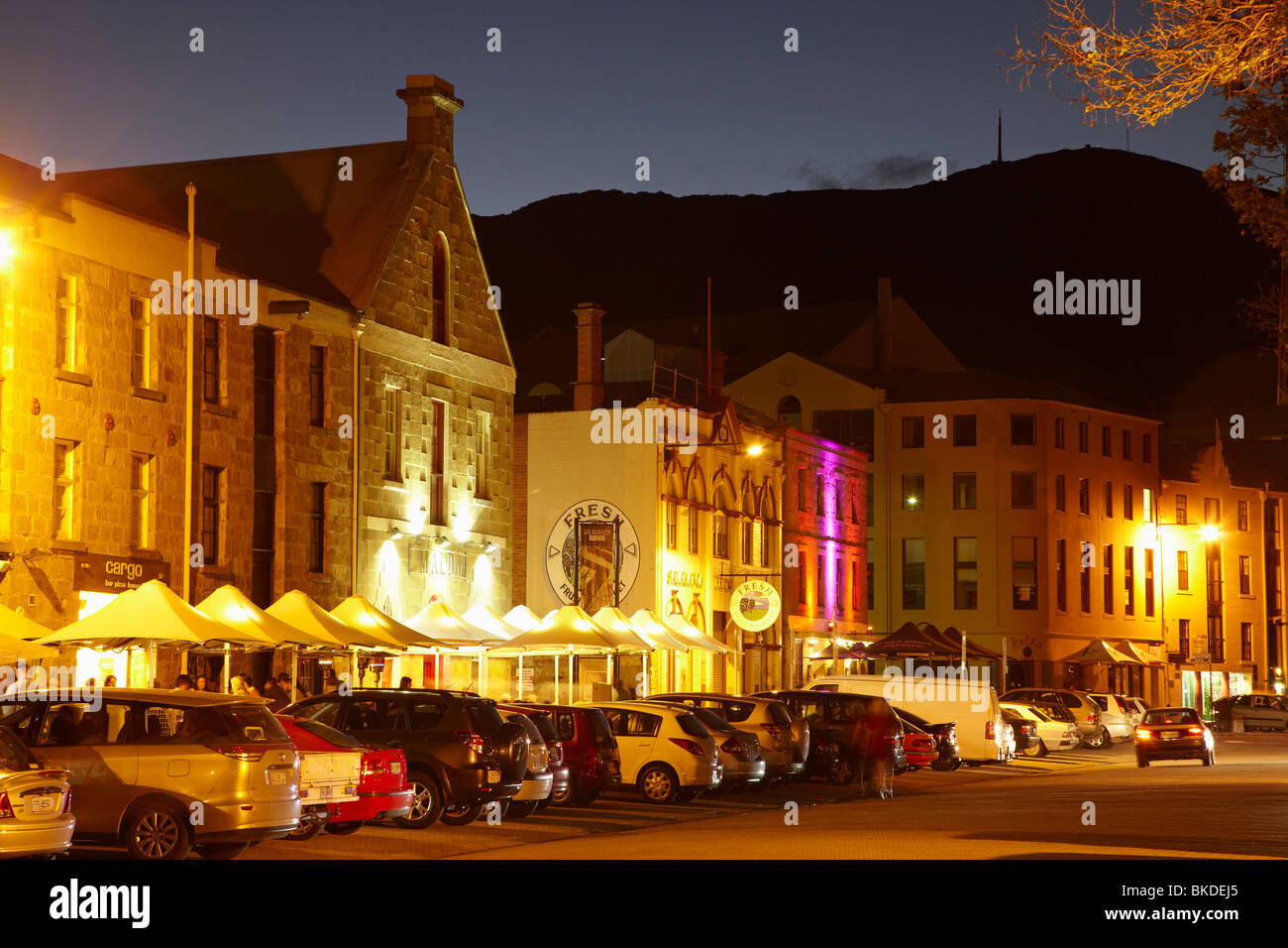 Bars and Restaurants, Salamanca Place, Hobart, Tasmania, Australia