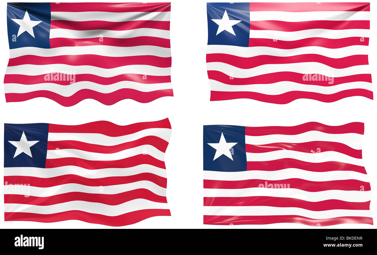 Great Image of the Flag of Liberia Stock Photo - Alamy