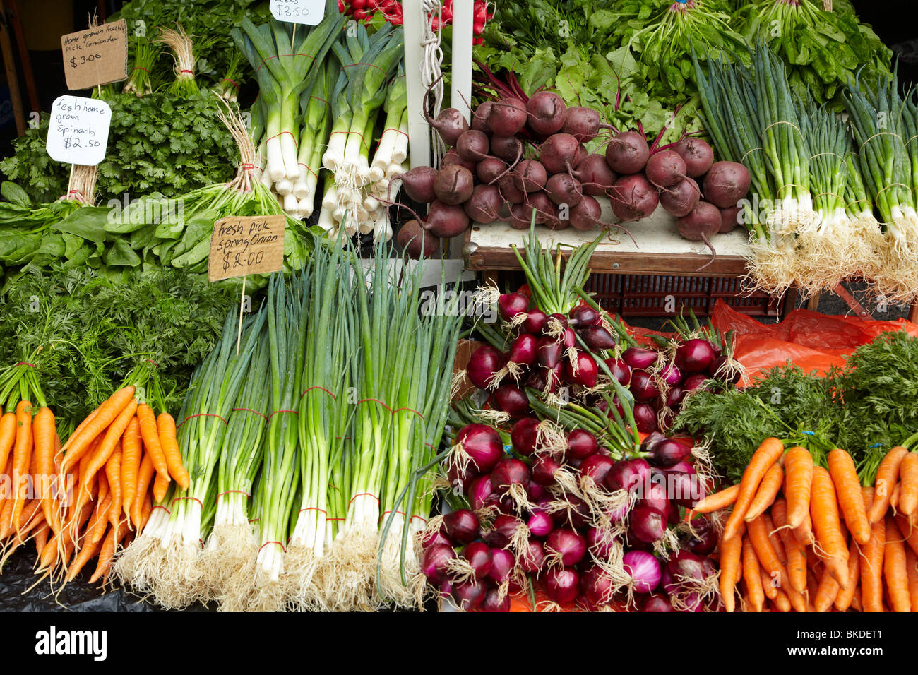 Vegetable Stall, Saturday Market, Salamanca Place, Hobart, Tasmania