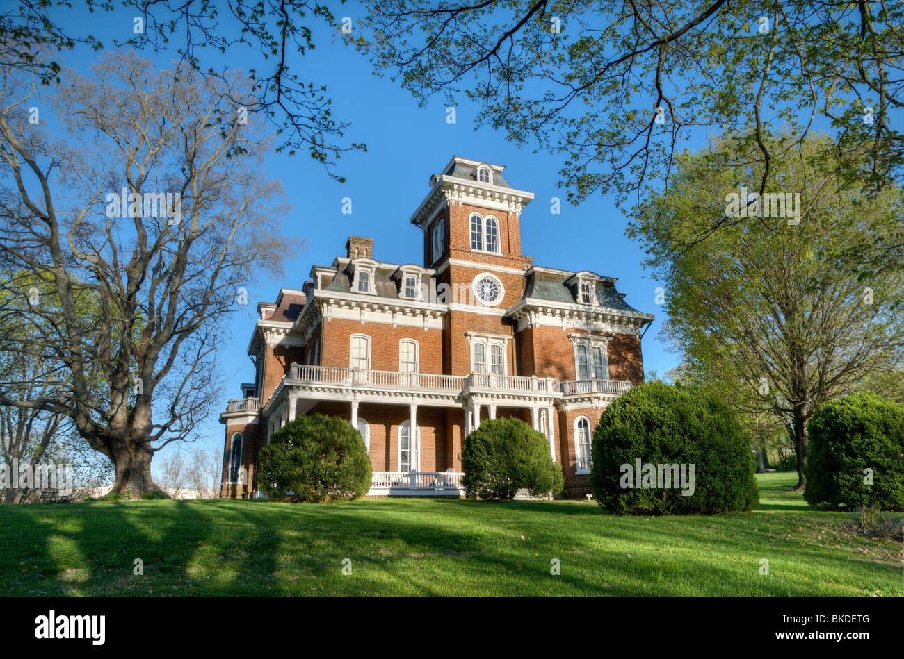 Glenmore Mansion. A Victorian house on a beautiful summer day in