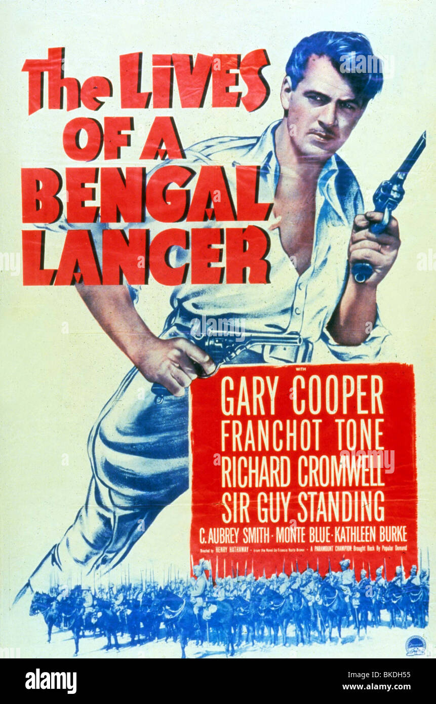 THE LIVES OF A BENGAL LANCER (1934) POSTER LBLN 001 Stock Photo