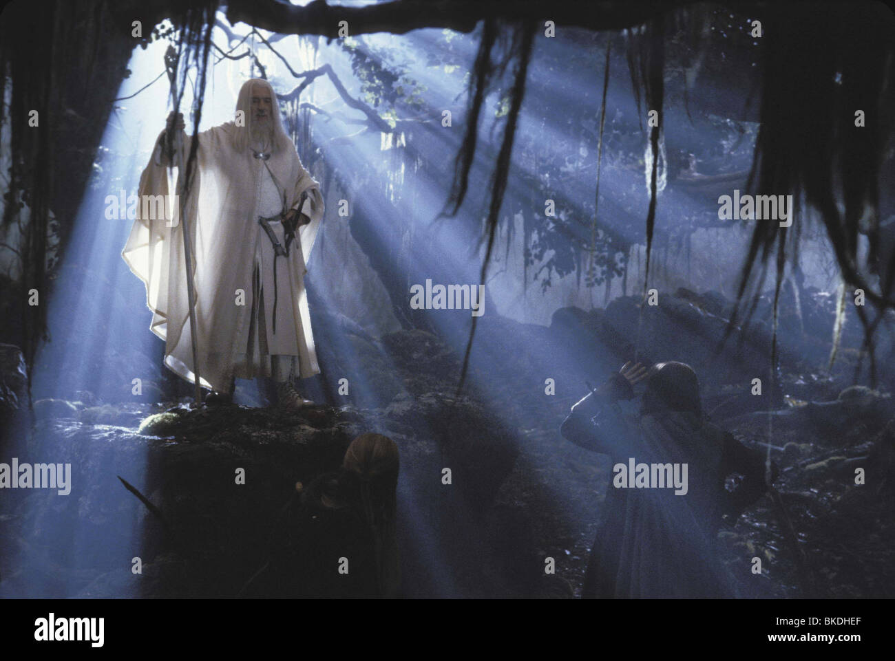 THE LORD OF THE RINGS: THE TWO TOWERS (2002) IAN MCKELLEN, GANDALF TWRS 002-05 Stock Photo