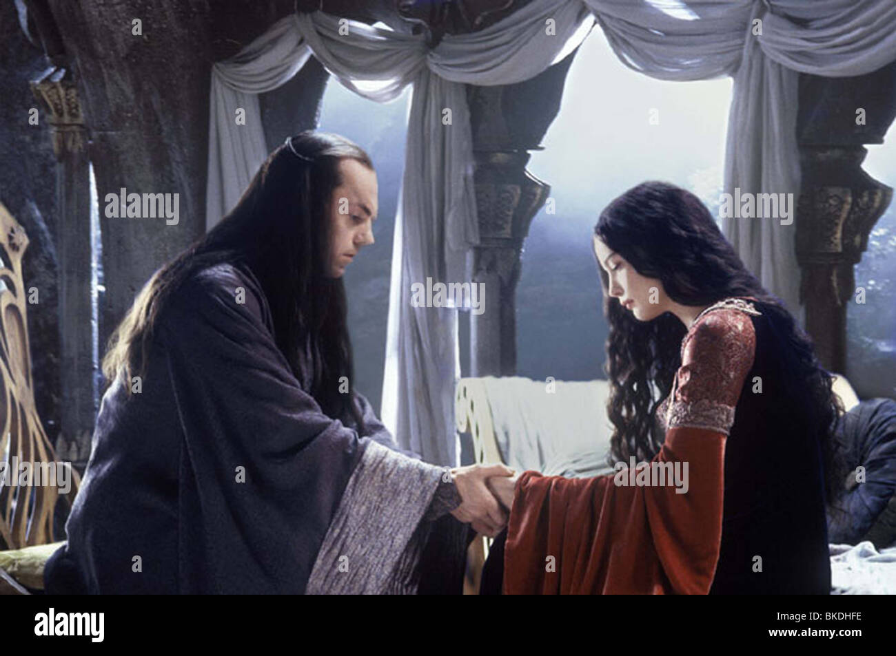 THE LORD OF THE RINGS: THE RETURN OF THE KING (2003) HUGO WEAVING, ELROND, LIV TYLER, ARWEN ROTK 001-014 Stock Photo