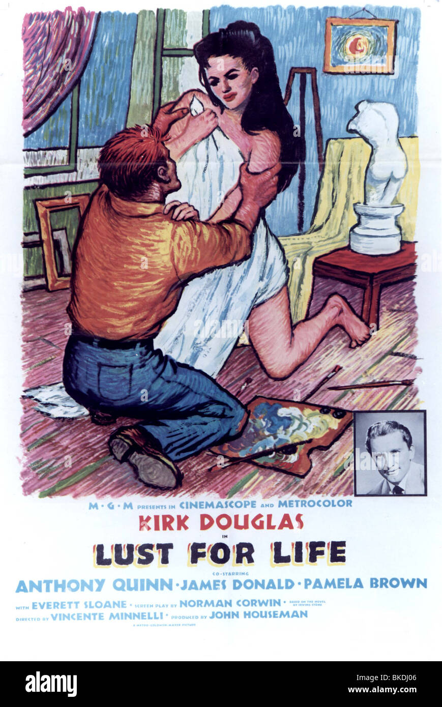 LUST FOR LIFE -1956 POSTER Stock Photo