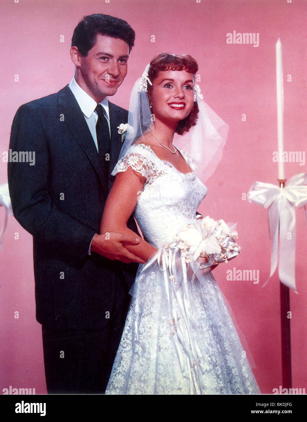 DEBBIE REYNOLDS PORTRAIT WITH EDDIE FISHER RNLD 002CP Stock Photo