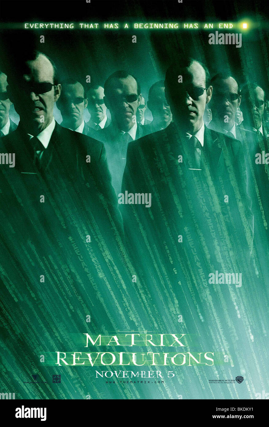 THE MATRIX REVOLUTIONS (2003) THE MATRIX 3 (ALT) POSTER MTX3 002-P1 Stock Photo