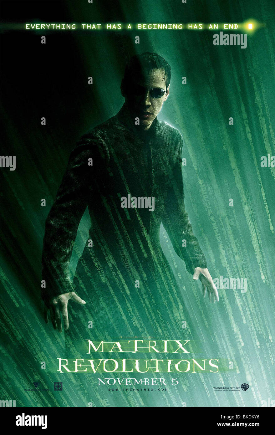 THE MATRIX REVOLUTIONS (2003) THE MATRIX 3 (ALT) POSTER MTX3 002-P3 Stock Photo