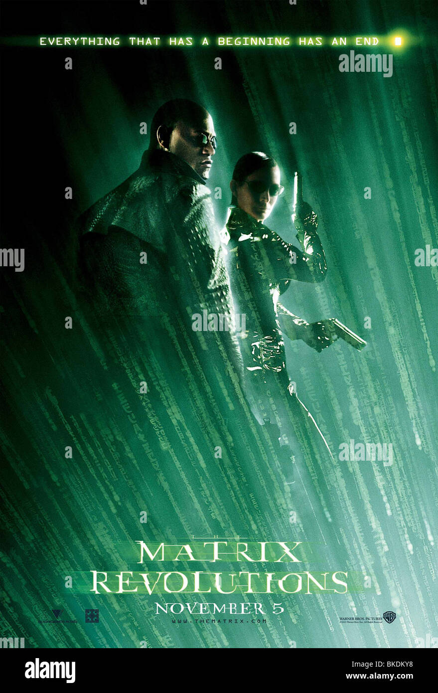 THE MATRIX REVOLUTIONS (2003) THE MATRIX 3 (ALT) POSTER MTX3 002-P4 Stock Photo